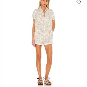 Show Me Your Mumu range romper in sahara leopard